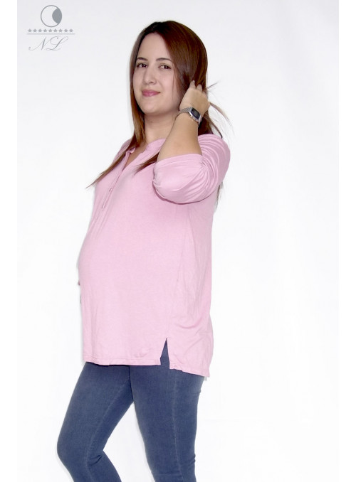 CAMISA MANGA LARGA CON PERILLA