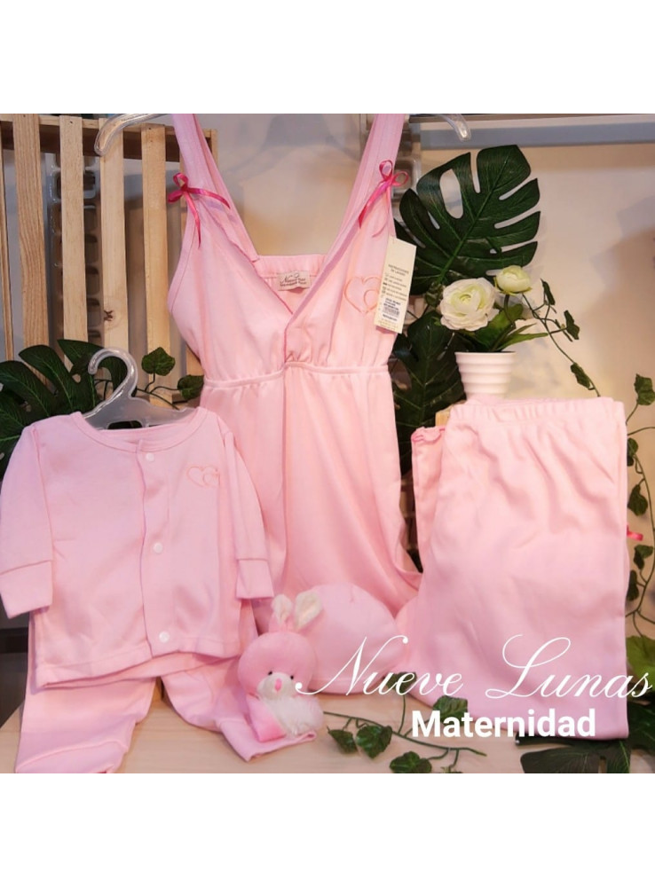 Deshabilitar tapa lunes Pijamas maternas mamá bebe. (Batola y capri) - Nueve Lunas - Tiendas  maternas